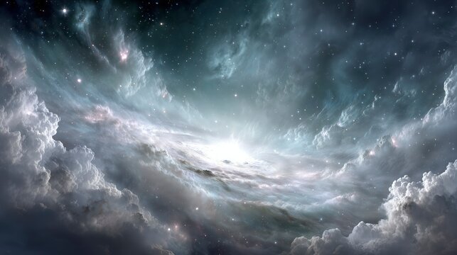 Mysterious pulsating cosmic object in a starry galaxy, revealing the wonders of astronomical discovery