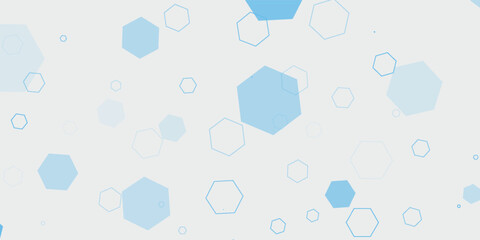 Abstract blue hexagon banner background. Eps10 vector