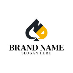 ND DN Logo design vector art illustration