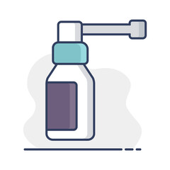 Medical spray vector icon. Medical sign