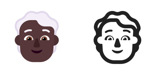 Happy Face Dark Skin Classic