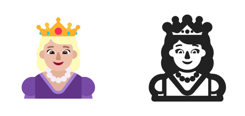 Queen with Crown Light Skin