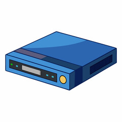 Obraz premium Minimal Blu-ray Player Illustration