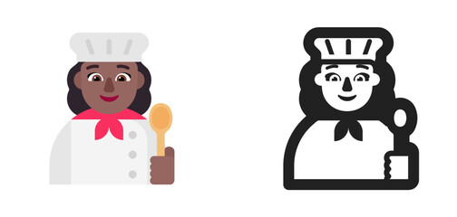 Chef Medium Dark Skin Female