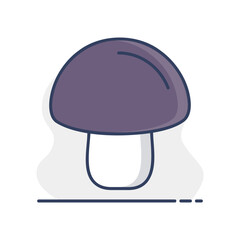 Mushroom Champignon isolated vector icon