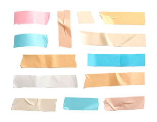 Cintas adhesivas color pastel arrugadas