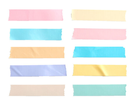 cintas adhesivas en colores pasteles