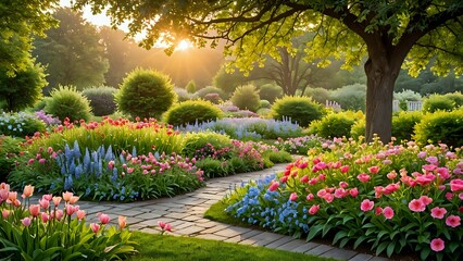 garden in spring