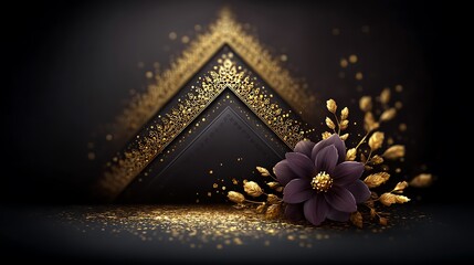 A deep chocolate brown backdrop with luxurious gold lace filigree arranged in diagonal diamond grid patterns