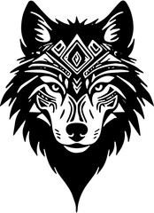 wolf tribal tatto 