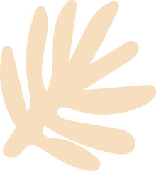 Obraz premium Abstract Leaf Silhouette