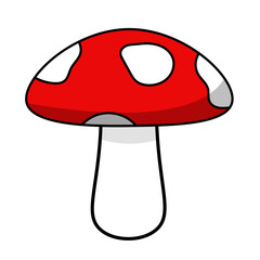 vector illustration of a mushroom