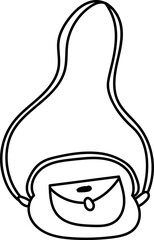 Sling Bag Line Drawing