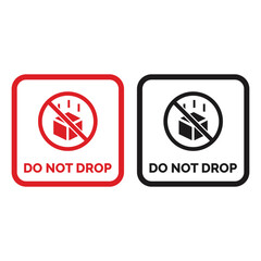 Do not drop icon Vector