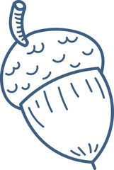 Hand-Drawn Acorn Sketch