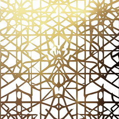 Golden Geometric Pattern on Black Background Creates Striking Visual Appeal