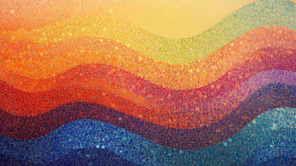 Abstract Wavy Color Gradient Background