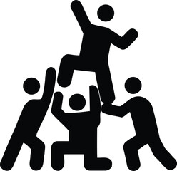 Team work set of web icons in line style. Teamwork and business cooperation icons for web and mobile app. Partnership, synergy, interaction, management, collaboration, meeting, workplace and mor