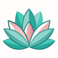 Transparent Petal Layers on White