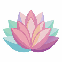 Transparent Petal Layers on White