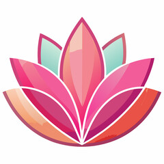 Transparent Petal Layers on White