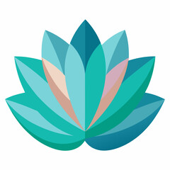 Transparent Petal Layers on White