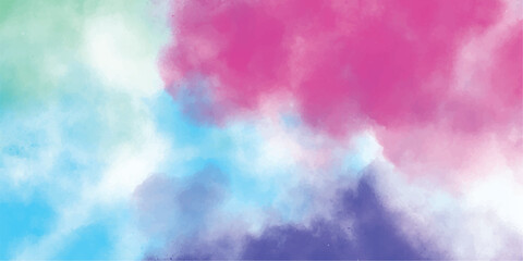 Colorful abstract watercolor background with a blend of purple pink blue and green hues suitable for graphic design projects and creative artwork