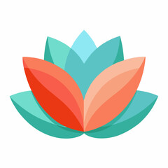 Transparent Petal Layers on White