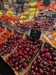 cherries at the market