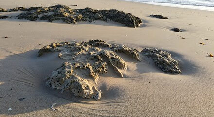 Medium Format Detail of Turtle Conservation Beach on Pulau Durai, Indonesia