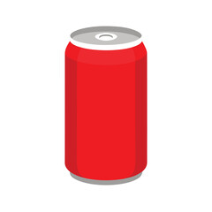 Refreshing Red Soda Can  A Vibrant Design for Your Thirst