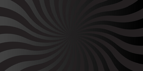 Sunburst beam light vintage shine and graphic summer explosion pattern. black and gray bright sunrise isolated glow striped texture background.	