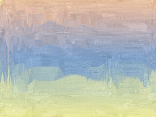 Abstract textured background with a soft gradient of peach, purple, blue, and yellow, ideal for calming and serene designs.