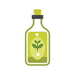 Natural Herbal Essential Oil in Glass Bottle  Organic Plant Extract for Wellness