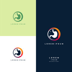 Stomach logo designs, Stomach Forum logo template, Stomach Discuss logo vector