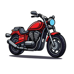 Obraz premium Detailed Vector Illustration of a Motorcycle Speed Vehicle Transport Icon