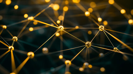 Golden Network Connections: Abstract Geometric Structure