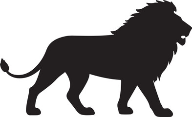lion on white background
