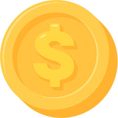 Vector Coin Currency Icon Dollar