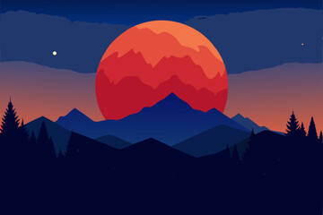 sunrise over mountains