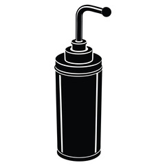 Obraz premium dentist element isolated suction canister on white background
