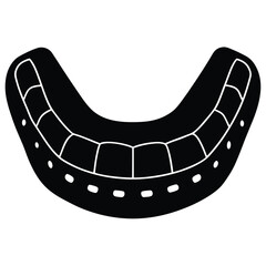 dentist element isolated dental impression tray on white background