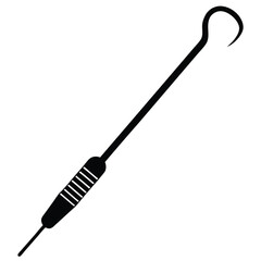 dentist element isolated dental probe on white background