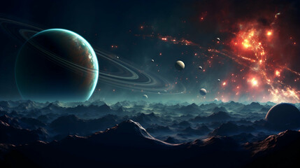 planet in space