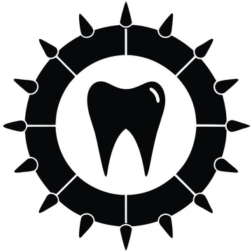 dentist element isolated oral hygiene chart on white background