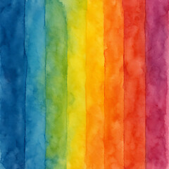 Obraz premium Vibrant Spectrum of Hues: A kaleidoscope of colors, with streaks of brilliant pigment blend together. This watercolor artwork celebrates the beauty of color.