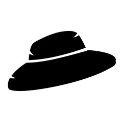 Cartoon Cowboy Hat Silhouette Icon Digital Source 