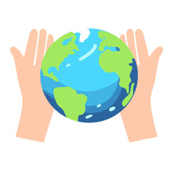 Cartoon World Environment Day Simple Design Icon Digital 