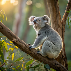 Fototapeta premium koala in tree