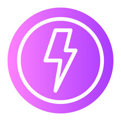 high voltage gradient icon